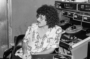 Weird Al relaxing in the studio, 1983